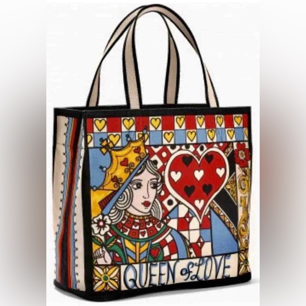 Brighton Queen of Love Canvas Tote, NWT.